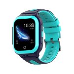 Ceas Smartwatch Pentru Copii Wonlex KT24S cu Localizare GPS, Functie Telefon, Geofence, Istoric, Contacte, Chat, Albastru, Wonlex