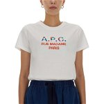 A.P.C. Logo Print T-Shirt WHITE