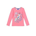 Bluza / Tricou cu maneca lunga, roz, Frozen, 8 ani, 128 cm