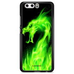 Cazul Bjornberry Huawei P10 - Green Flames Dragon, 