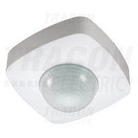 Senzor de prezenta, alb PRS46B 230V, 360°, 1-20 m, 10 s-30 min, 3-2000lux, IP20, Tracon