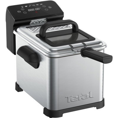 Friteuza FR507D Family Pro Digital 4L Negru/Inox, Tefal