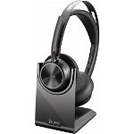 POLY Casca HP Poly Voyager Focus 2 Microsoft Teams Certified cu suport de incarcare Headset 77Y87AA, POLY
