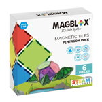 Set magnetic de constructie, Magblox, Pentagon, 6 piese, Magblox