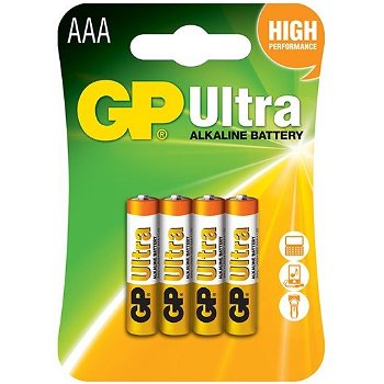 Baterie gp batteries, ultra alcalina aaa (lr03) 1.5v alcalina, blister 4 buc. "gp24au-2ue4" "gppca24au016" (include tv 0.32lei)
