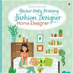 Carte pentru copii, Usborne, Sticker Dolly Dressing Fashion Designer Home Designer, 5+ ani