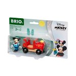 Set de joaca Brio - Disney Mickey and Friends, Mickey cu locomotiva