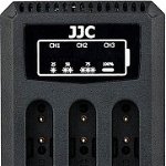Încărcător pentru cameră JJC Încărcător triplu USB pentru Olympus Li-90b Li-92b / Ricoh Db-110, JJC