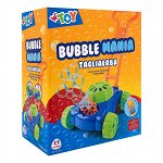 Masina de tuns iarba pentru copii din plastic Globo WToy 39276 cu dispozitiv baloane de sapun