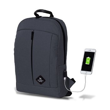 Rucsac cu port USB My Valice GALAXY Smart Bag, antracit, Myvalice