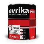 Email alchidic termorezistent Evrika Pro, pentru metal, argintiu metalizat, 0.75 L, Evrika