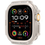 Accesoriu smartwatch Rugged Armor compatibila cu Apple Watch Ultra/Ultra 2 49mm Dune Beige, Spigen