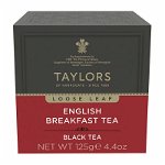 Ceai negru - English Breakfast Leaf Tea, 125g, TaylorsofHarrogate