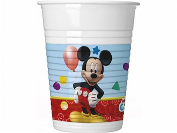 Set 8 pahare plastic Mickey Mouse Disney 200 ml, Balloon4Party