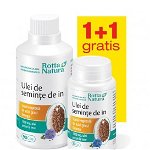 Ulei din seminte de in 1000 mg, 90 + 30 capsule (promotie), ROTTA NATURA