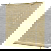 Jaluzele rulabile, 80 x 160 cm, bambus natural