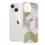 Husa iPhone 13 Mini Multicolor cu Imprimeu Marmura Techsuit