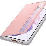 Husa Originala Samsung Galaxy S21 Plus Smart Clear View Cover Pink