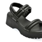 Sandale casual ALDO negre, 13568590, din piele ecologica, Aldo