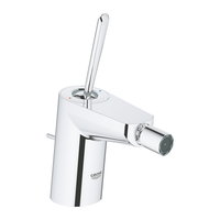 Baterie bideu Grohe Eurodisc Joy 24036000, 3/8, marimea S, monocomanda, cartus ceramic, aerator cu bila, set evacuare cu tija, Crom, Grohe