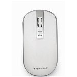 Mouse wireless Gembird, 1600 dpi, Alb / Argintiu, MUSW-4B-06-WS