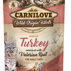 CARNILOVE Plic pentru pisici, cu Curcan şi valeriană 85g, Carnilove