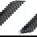 Rack 27U 600x800 DATEUP RAL 9004, montare pe podea, usa din sticla, panouri laterale detasabile si securizate, dezasamblat, Dateup