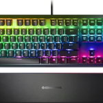 Tastatura gaming mecanica SteelSeries Apex 7, iluminare RGB, display OLED, switch red, SteelSeries