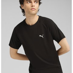 Tricou cu decolteu la baza gatului si detaliu logo - Negru, Puma