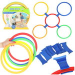 Set 10 cercuri de agilitate cu conectori Multicolor
