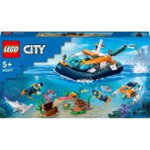 LEGO City. Barca pentru scufundari de explorare 60377, 182 piese, 