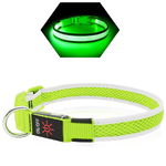 KPUPLOL Zgardă cu LED, Reîncarcabilă, Verde, L, 38 - 61 cm, Chilipirul Zilei