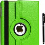 Husa de protectie Inshang, verde, piele, pentru iPad 7 si iPad 8, 10,2 inchi