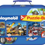 Puzzle Schmidt - Playmobil, 2x60, 2x100 piese, Schmidt Spiele