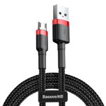 Baseus Cafule CAMKLF-C91 USB M - Micro USB M; 2m; black and red color