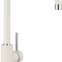 Baterie bucatarie Blanco Mili cu pipa inalta pivotanta  alb antic, Blanco