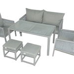 Set mobilier de gradina, Jumilla, Otto Sofa, Gri deschis, Jumilla