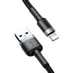 Cablu de date, Baseus, Lightning/USB, 1.5 A, 2 m, Negru