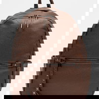 Rucsac de piele ecologica cu buzunare multiple, Francesca Rossi