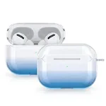 Husa pentru casti Apple AirPods Pro, Kwmobile, Albastru/Transparent, Silicon, 53575.01