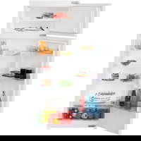 Frigider cu doua usi incorporabil Beko BDSA250K3SN, 220 L, H 144.8 cm, clasa F, usi reversibile, Alb