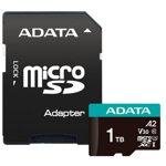 Micro SDXC PremierPro 1TB UHS1 U3 V30 + adapter, ADATA