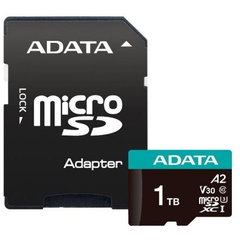 Adaptor card de memorie microSD Adata Premier Pro 1TB UHS1 U3 V30 100/85MB/s