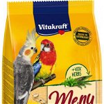 VITAKRAFT Menu VITAL cu Ierburi, Hrană pentru papagali de mărime medie,Nimfe 1kg, Vitakraft
