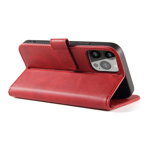 Husa Magnet Wallet Stand compatibila cu iPhone 14 Plus Red, OEM