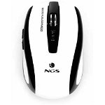 
Mouse Wireless Flea Advanced Alb 800/1600dpi, NGS
