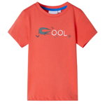 Tricou pentru copii cu mâneci scurte roșu deschis 104, vidaXL