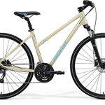 Bicicleta trekking pentru femei Merida Crossway 40 Crem/Albastru 2022, Merida