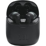 Casti True Wireless JBL T225TWS, Earbuds, Bluetooth 5.0, Google Assistant (Negru), JBL