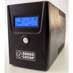 UPS 1000VA 600W cu Stabilizator fara Management 4x Schuko Ecran LCD si 2x Acumulator 12V 7Ah MicroPower